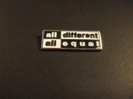 All different-all equal ( Allemaal verschillend - allemaal gelijk) jongerencampagne tegen discriminatie